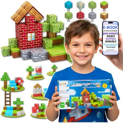 Pltb DUŻY ZESTAW KLOCKÓW MAGNETYCZNYCH 3D PIXELE KREATYWNY PREZENT DLA CHŁOPCA SYNA WNUCZKA + EBOOK-2 Pltb DUŻY ZESTAW KLOCKÓW MAGNETYCZNYCH 3D PIXELE KREATYWNY PREZENT DLA CHŁOPCA SYNA WNUCZKA + EBOOK-2
