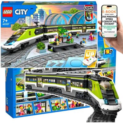 DUŻY ZESTAW LEGO City Ekspresowy pociąg pasażerski z reflektorami, wagonem restauracyjnym i pasażerskim • 86 cm długości Lego Dla Wnuczka Syna Chłop.. DUŻY ZESTAW LEGO City Ekspresowy pociąg pasażerski z reflektorami, wagonem restauracyjnym i pasażerskim • 86 cm długości Lego Dla Wnuczka Syna Chłop..