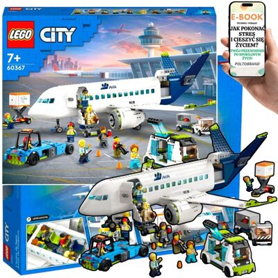 DUŻY ZESTAW LEGO City Realistyczny samolot pasażerski z akcesoriami i 9 postaciami do odgrywania ról (60367) Lego Dla Chłopca Na Urodziny Dla Wnuczk.. DUŻY ZESTAW LEGO City Realistyczny samolot pasażerski z akcesoriami i 9 postaciami do odgrywania ról (60367) Lego Dla Chłopca Na Urodziny Dla Wnuczk..