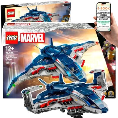 DUŻY ZESTAW LEGO Marvel QUINJET z filmu AVENGERS (76325) Czas Ultrona • Lego Prezent Dla Chłopaka 13 14 15 16 17 Latka + EBOOK-1 DUŻY ZESTAW LEGO Marvel QUINJET z filmu AVENGERS (76325) Czas Ultrona • Lego Prezent Dla Chłopaka 13 14 15 16 17 Latka + EBOOK-1