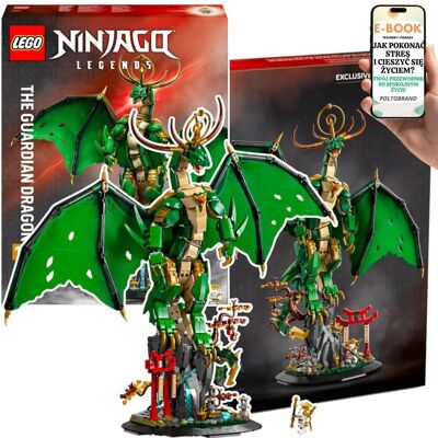 DUŻY ZESTAW LEGO NINJAGO Smok-strażnik – majestatyczny model 48 cm z magicznym mieczem, bramą i stawem Lego Dla Niego Chłopaka Wnuczka Syna + EBOO.. DUŻY ZESTAW LEGO NINJAGO Smok-strażnik – majestatyczny model 48 cm z magicznym mieczem, bramą i stawem Lego Dla Niego Chłopaka Wnuczka Syna + EBOO..