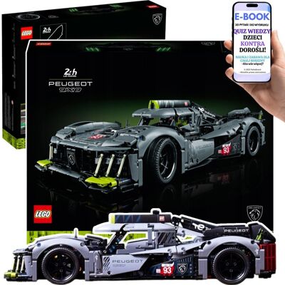 DUŻY ZESTAW LEGO TECHNIC PEUGEOT 9X8 HYBRID HYPERCAR • realistyczny model w skali • 50 cm długości Lego Auto Sportowe Na Urodziny 18+ EBOOK-2 DUŻY ZESTAW LEGO TECHNIC PEUGEOT 9X8 HYBRID HYPERCAR • realistyczny model w skali • 50 cm długości Lego Auto Sportowe Na Urodziny 18+ EBOOK-2