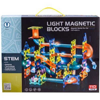 Lean Toys Dużyzestaw Świecące Klocki Magnetyczne Dla Najmłodszych Lean Toys Dużyzestaw Świecące Klocki Magnetyczne Dla Najmłodszych