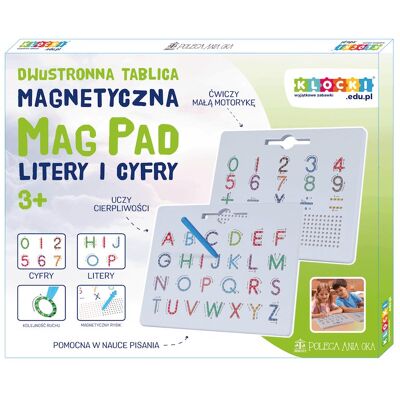 klocki.edu.pl Dwustronna tablica magnetyczna MagPad - Litery i Cyfry klocki.edu.pl Dwustronna tablica magnetyczna MagPad - Litery i Cyfry