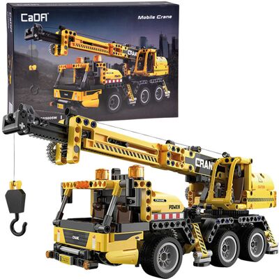 Lean Toys DŹWIG Z RUCHOMYMI ELEMENTAMI KLOCKI Lean Toys DŹWIG Z RUCHOMYMI ELEMENTAMI KLOCKI