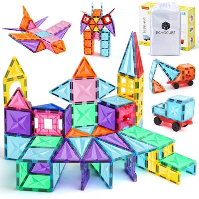 Inny producent ECHOCUBE Magnetyczne klocki budowlane, 100 PCS Magneticzne płytki budowlane Zestaw dla dzieci, edukacyjny magnes budowlany Zabawki Bożonarodzeniowy .. Inny producent ECHOCUBE Magnetyczne klocki budowlane, 100 PCS Magneticzne płytki budowlane Zestaw dla dzieci, edukacyjny magnes budowlany Zabawki Bożonarodzeniowy ..