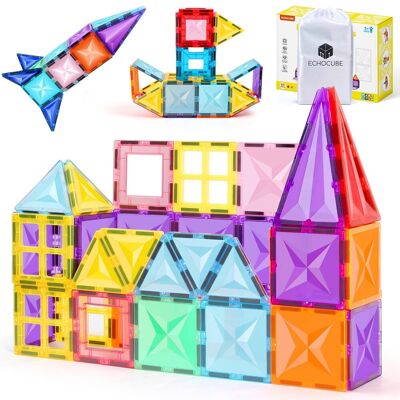 Inny producent ECHOCUBE Magnetyczne klocki budowlane, 60 PCS Magneticzne płytki budowlane Zestaw dla dzieci, edukacyjny magnes budowlany Zabawki Bożonarodzeniowy p.. Inny producent ECHOCUBE Magnetyczne klocki budowlane, 60 PCS Magneticzne płytki budowlane Zestaw dla dzieci, edukacyjny magnes budowlany Zabawki Bożonarodzeniowy p..