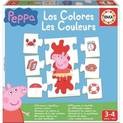 Educa Pink Pig - Edukacyjna gra do nauki kolorów - 3+ lat Educa Pink Pig - Edukacyjna gra do nauki kolorów - 3+ lat