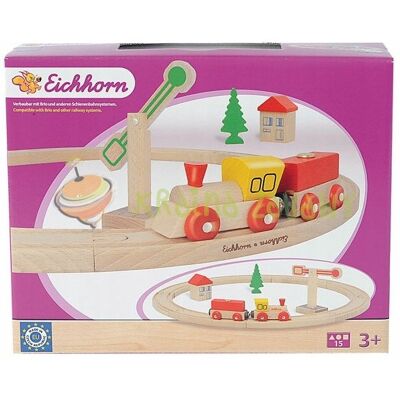 Tomy Eichhorn 2109 Kolejka Drewniana 22 Elementy Tomy Eichhorn 2109 Kolejka Drewniana 22 Elementy