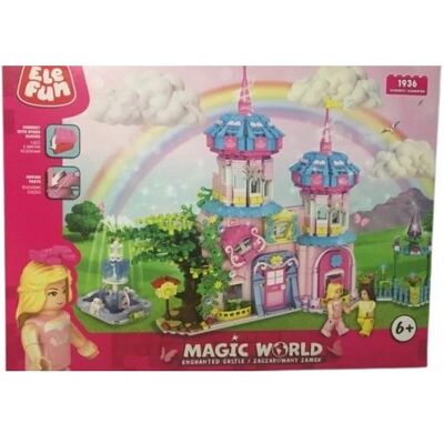 Elefun Magic World XXL Zaczarowany zamek Klocki 1936 elementów Elefun Magic World XXL Zaczarowany zamek Klocki 1936 elementów