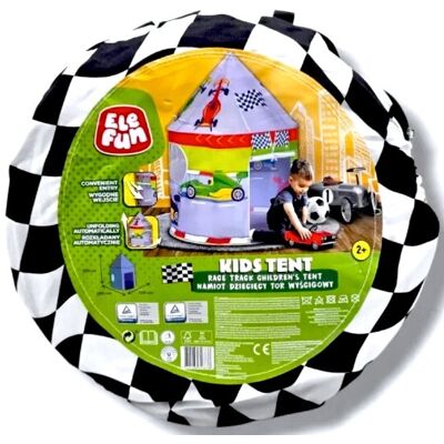 Elefun Namiot Dziecięcy Tor Wyścigowy 100x100x125cm Elefun Namiot Dziecięcy Tor Wyścigowy 100x100x125cm