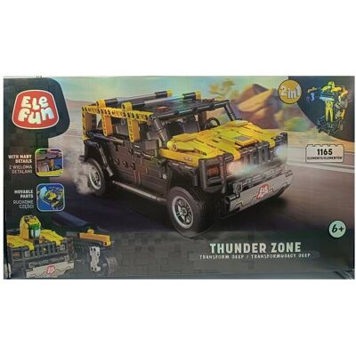 Elefun Thunder Zone Transformujący jeep Klocki 1165el. Elefun Thunder Zone Transformujący jeep Klocki 1165el.