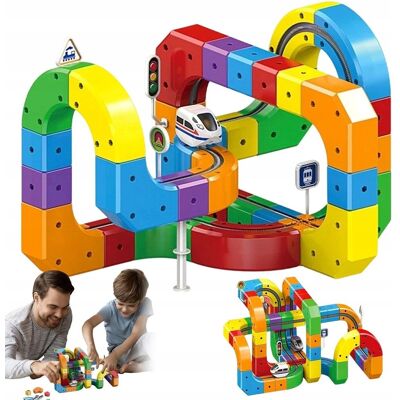 KidsGifts Elektryczna Kolejka Tor Pociąg Antygrawitacyjny Klocki Magnetyczne 149 elementów KidsGifts Elektryczna Kolejka Tor Pociąg Antygrawitacyjny Klocki Magnetyczne 149 elementów