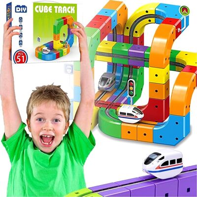 KidsGifts Elektryczna Kolejka Tor Pociąg Antygrawitacyjny Klocki Magnetyczne 94 elementów KidsGifts Elektryczna Kolejka Tor Pociąg Antygrawitacyjny Klocki Magnetyczne 94 elementów