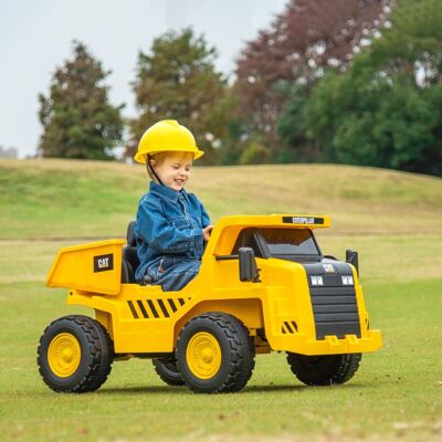 Yulinland Elektryczna Koparka dla Dzieci, Caterpillar Kipplaster, 3-5 km/h, z Pilotem, dla Dzieci w Wieku 3-6 Lat, Żółta Yulinland Elektryczna Koparka dla Dzieci, Caterpillar Kipplaster, 3-5 km/h, z Pilotem, dla Dzieci w Wieku 3-6 Lat, Żółta