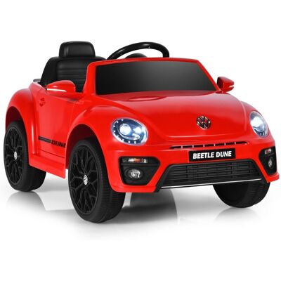 COSTWAY Elektryczny samochód Beetle dla dzieci czerwony COSTWAY Elektryczny samochód Beetle dla dzieci czerwony