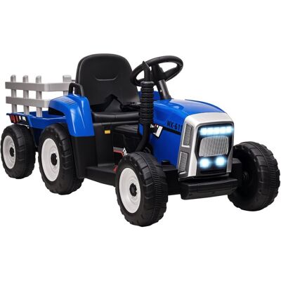 Elektryczny traktor HOMCOM z przyczepą, dziecięcy traktorek z pilotem, elektryczny samochód dla dzieci z funkcją MP3, pojazd dziecięcy z reflektoram.. Elektryczny traktor HOMCOM z przyczepą, dziecięcy traktorek z pilotem, elektryczny samochód dla dzieci z funkcją MP3, pojazd dziecięcy z reflektoram..
