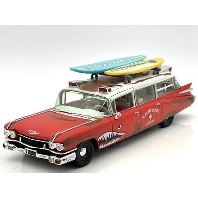 IXO Ertl Cadillac Eldorado Ambulance Surf Shark 1:18 Aw312 IXO Ertl Cadillac Eldorado Ambulance Surf Shark 1:18 Aw312
