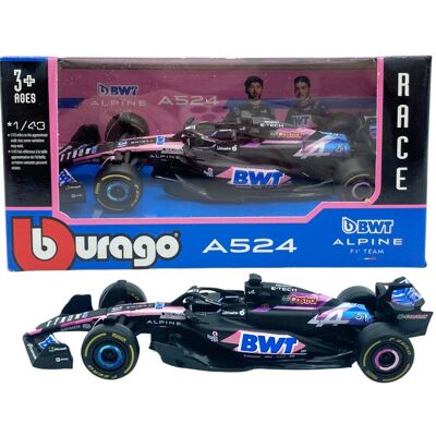 F1 BWT Alpine A524 #31 Esteban Ocon BBurago 1:43 F1 BWT Alpine A524 #31 Esteban Ocon BBurago 1:43