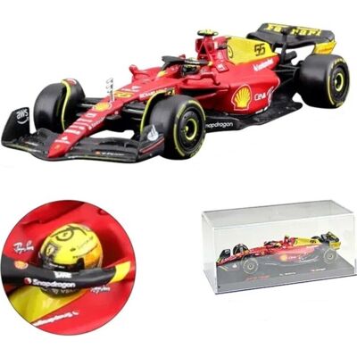 F1 FERRARI F1-75 MONZA #55 Sainz KASK BBurago 1:43 F1 FERRARI F1-75 MONZA #55 Sainz KASK BBurago 1:43