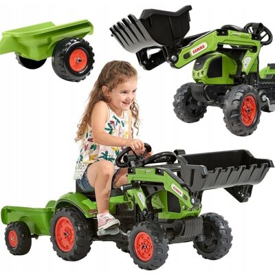 FALK Traktor na Pedały z Ładowarką i Przyczepą Claas 2-5 lat FALK Traktor na Pedały z Ładowarką i Przyczepą Claas 2-5 lat