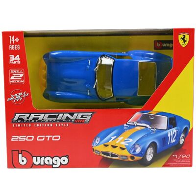 Ferrari 250 Gto 1:24 Bburago Kit 18-26588 Diy Samochód Model do Złożenia Ferrari 250 Gto 1:24 Bburago Kit 18-26588 Diy Samochód Model do Złożenia