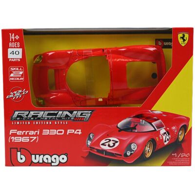 Ferrari 330 P4 Daytona 1:24 Bburago KIT 18-26588 SAMOCHÓD MODEL DO ZŁOŻENIA Ferrari 330 P4 Daytona 1:24 Bburago KIT 18-26588 SAMOCHÓD MODEL DO ZŁOŻENIA