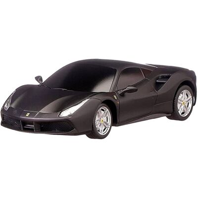 Ferrari 488 GTB skala 1:24 Rastar 76000 samochód sterowany czarny Ferrari 488 GTB skala 1:24 Rastar 76000 samochód sterowany czarny