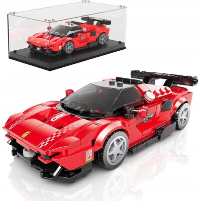 Ferrari Klocki Mould King 27069 P80C Super Car z gablotą kolekcjonerską Ferrari Klocki Mould King 27069 P80C Super Car z gablotą kolekcjonerską
