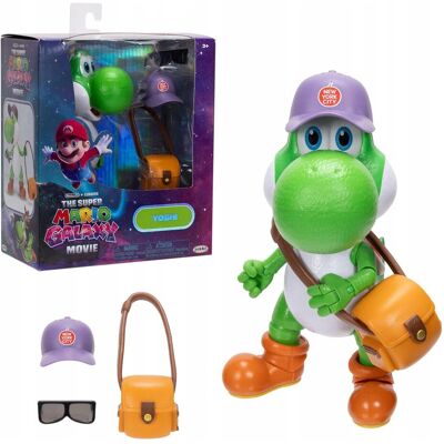 Jakks Pacific Figurka Akcji Yoshi Super Mario Galaxy Movie Dla Dzieci 13 Cm + Akcesoria Jakks Pacific Figurka Akcji Yoshi Super Mario Galaxy Movie Dla Dzieci 13 Cm + Akcesoria