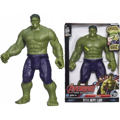 Figurka HULK z dźwiękami INTERAKTYWNA HASBRO model: B1382 seria TITAN HERO Figurka HULK z dźwiękami INTERAKTYWNA HASBRO model: B1382 seria TITAN HERO