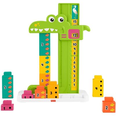 Fisher Price Nauka liczenia Zabawka edukacyjna Zestaw 10 klocków z zabawą w liczenie, zabawka dla przedszkolaków w wieku od 3 lat, JCT13 Fisher Price Nauka liczenia Zabawka edukacyjna Zestaw 10 klocków z zabawą w liczenie, zabawka dla przedszkolaków w wieku od 3 lat, JCT13