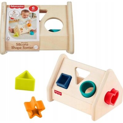 Fisher Price Sorter Kształtów Silikonowy Wood 6m+ Fsc Dzieci 6+m Fisher Price Sorter Kształtów Silikonowy Wood 6m+ Fsc Dzieci 6+m