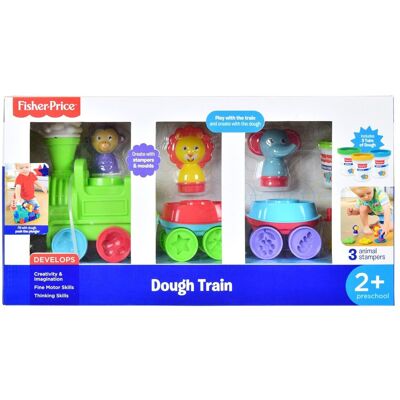 Mattel Fisher Price, pociąg z ciastoliną Wyciskarka Figurki Mattel Fisher Price, pociąg z ciastoliną Wyciskarka Figurki