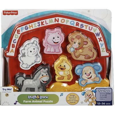 Mattel Fisher Price, zabawka edukacyjna Ukladanka Farma Mattel Fisher Price, zabawka edukacyjna Ukladanka Farma