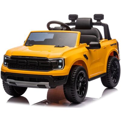 Sun Baby Ford Raptor Auto Na Akumulator Dla Dzieci Suv Jeździk Elektryczny Pilot Led Mp3 Żółty Sun Baby Ford Raptor Auto Na Akumulator Dla Dzieci Suv Jeździk Elektryczny Pilot Led Mp3 Żółty