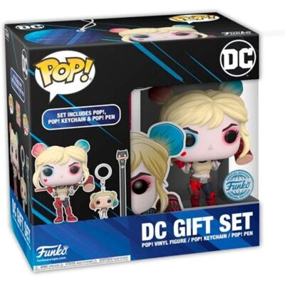 funko pop! dc comics exclusive box harley quinn figurka breloczek długopis funko pop! dc comics exclusive box harley quinn figurka breloczek długopis