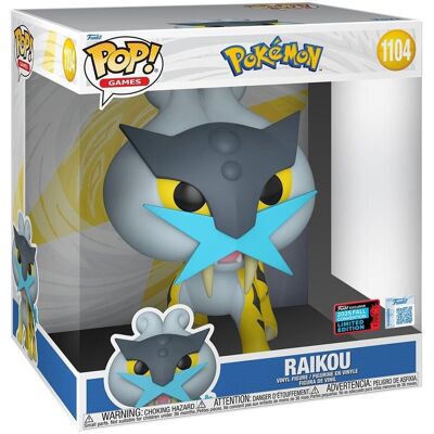 Funko Pop! Jumbo, Pokemon, Raikou - Wyłącznie Amazon - kolekcjonerska figurka winylowa, pomysł na prezent, oficjalny produkt, zabawki dla dzieci i d.. Funko Pop! Jumbo, Pokemon, Raikou - Wyłącznie Amazon - kolekcjonerska figurka winylowa, pomysł na prezent, oficjalny produkt, zabawki dla dzieci i d..