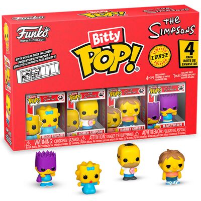 funko pop! simpsons bitty pop 4 pack 2.5cm maggie homer barney chase funko pop! simpsons bitty pop 4 pack 2.5cm maggie homer barney chase