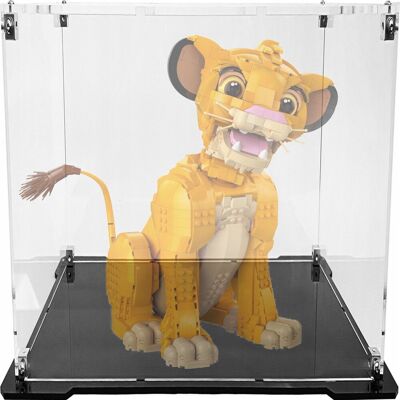 Inny producent Gablota z czarną podstawą do zestawu LEGO 43247 - Król Lew - młody Simba Inny producent Gablota z czarną podstawą do zestawu LEGO 43247 - Król Lew - młody Simba