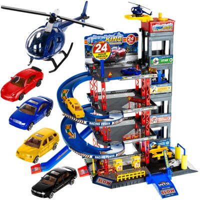 Garaż Piętrowy Parking Autka Helikopter Myjnia XXL ISO TRADE Garaż Piętrowy Parking Autka Helikopter Myjnia XXL ISO TRADE