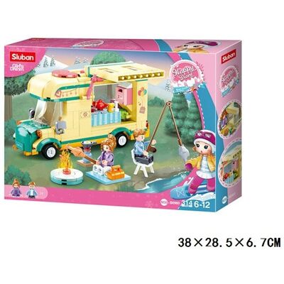 Gazelo, Klocki Sluban dziewczynka, Food truck, 314el., 178894 Gazelo, Klocki Sluban dziewczynka, Food truck, 314el., 178894