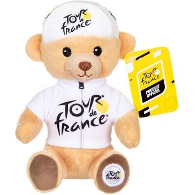 Gipsy Toys - Pluszowy miś 'Best Young White Winner' koszulka i czapka, 15 cm, oficjalny pluszak z Tour de France. Słodka pamiątka do zabrania wszędz.. Gipsy Toys - Pluszowy miś 'Best Young White Winner' koszulka i czapka, 15 cm, oficjalny pluszak z Tour de France. Słodka pamiątka do zabrania wszędz..