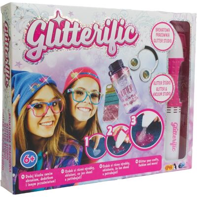 ART Glitterific - Zestaw tatuaży z brokatem i wielokrotnego użytku wzorem ART Glitterific - Zestaw tatuaży z brokatem i wielokrotnego użytku wzorem