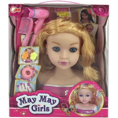 Inny producent Głowa Do Stylizacji Blond I Akcesoria Inny producent Głowa Do Stylizacji Blond I Akcesoria