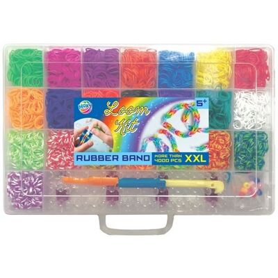 Creative Gumki do Robienia Bransoletek XXL Loom Bands Walizka 4000el Creative Gumki do Robienia Bransoletek XXL Loom Bands Walizka 4000el