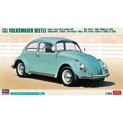 Hasegawa 20732 Volkswagen Beetle Type 1 (1966) 1/24 Hasegawa 20732 Volkswagen Beetle Type 1 (1966) 1/24