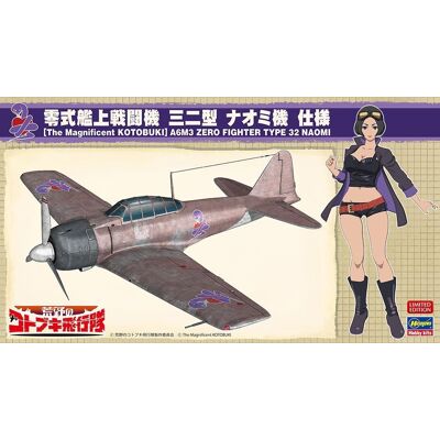 Hasegawa Sp407-52207 The Magnificent Kotobuki Mitsubishi A6m3 Zero Fighter Type 32 `Naomi` 1/48 Hasegawa Sp407-52207 The Magnificent Kotobuki Mitsubishi A6m3 Zero Fighter Type 32 `Naomi` 1/48