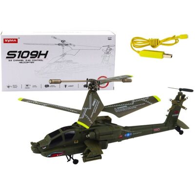 Lean Toys Helikopter Militarny Apache Zdalnie Sterowany Rc Syma S109H Khaki Lean Toys Helikopter Militarny Apache Zdalnie Sterowany Rc Syma S109H Khaki