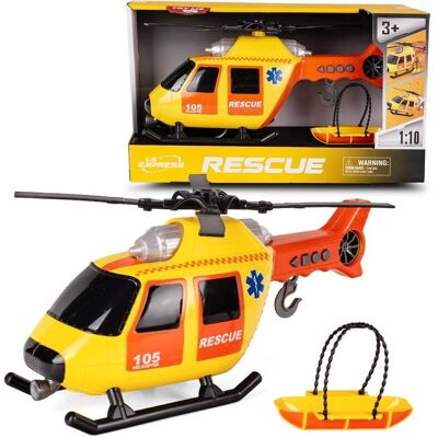 Inny producent Helikopter ratunkowy 37 cm ze światłami i dźwiękami Inny producent Helikopter ratunkowy 37 cm ze światłami i dźwiękami